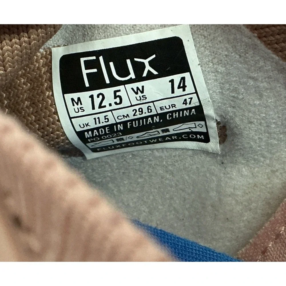 Flux Footwear Adapt Runner Mens Size 12.5 Dove Gray Pink Knit Gum Sole Shoes NEW